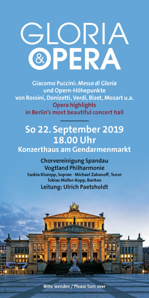 Chor Berlin Spandau Konzerthaus Puccini Messa di Gloria & Opera Flyer
