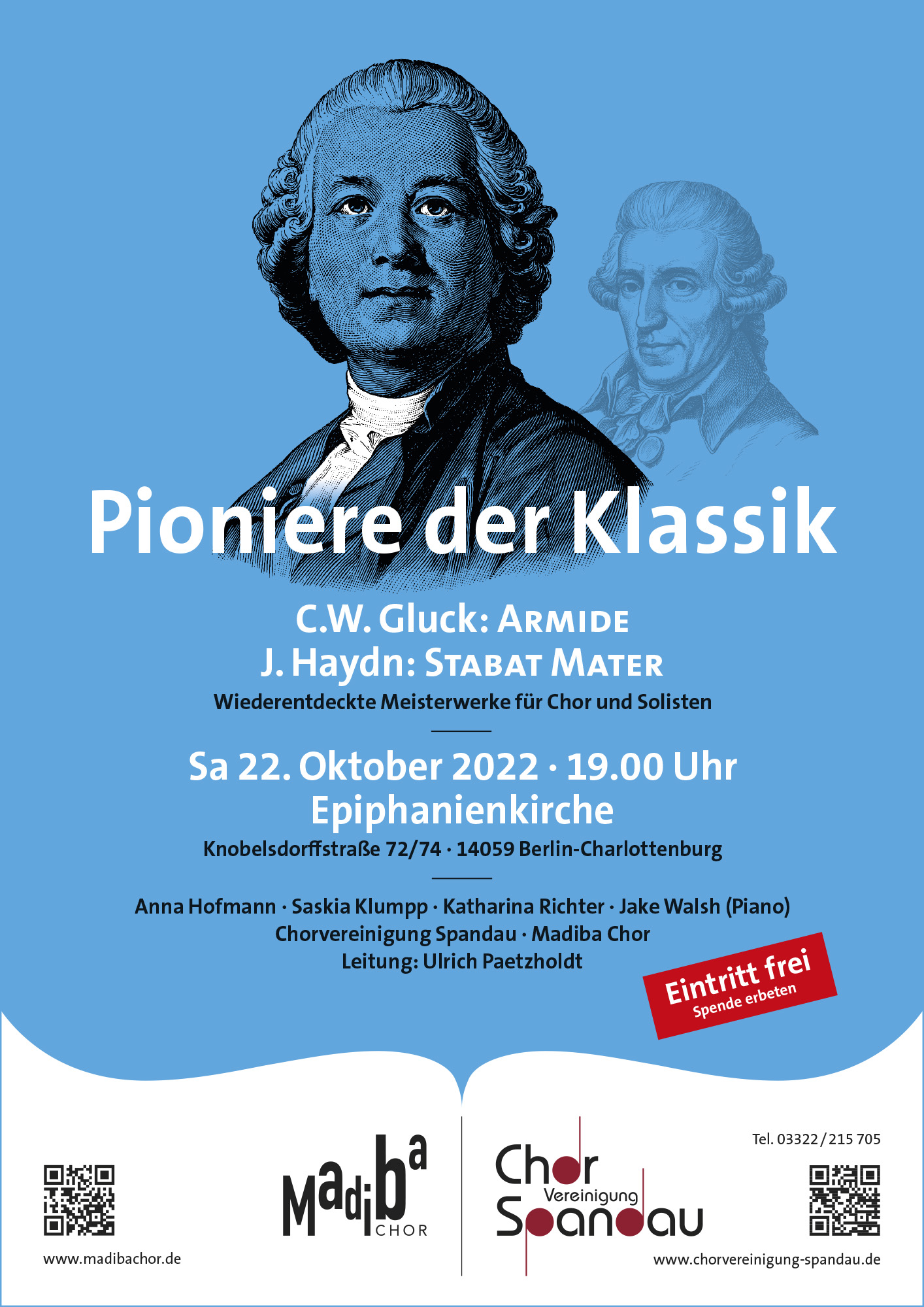 Chor Berlin Spandau Gluck Haydn
